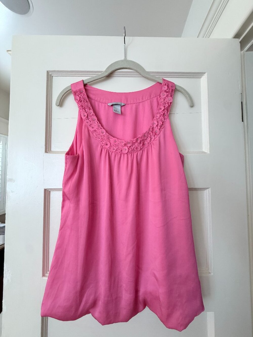 H&M Vibrant Pink Sleeveless Top (8)